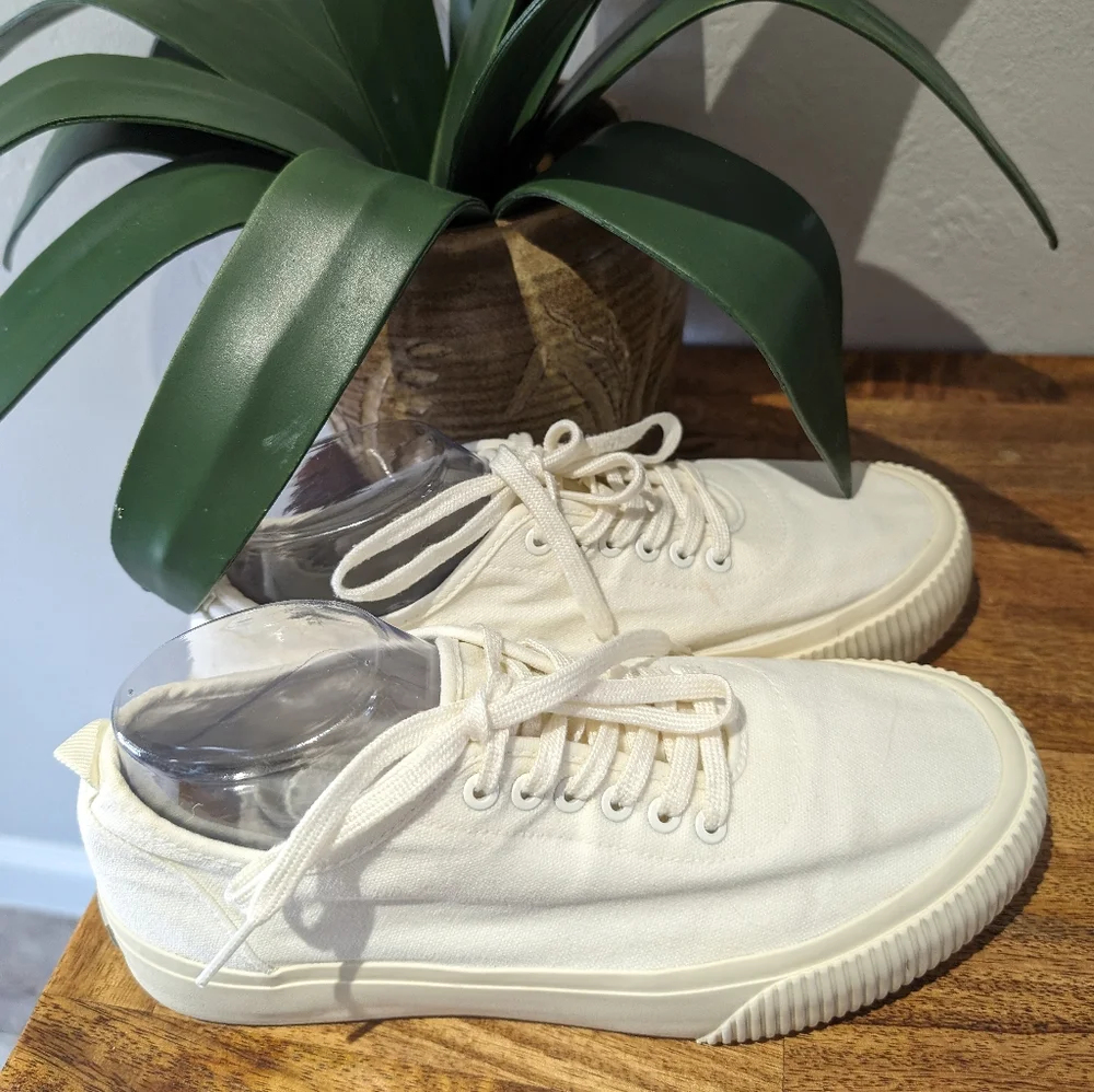 Everlane platform white sneakers size‎ 10